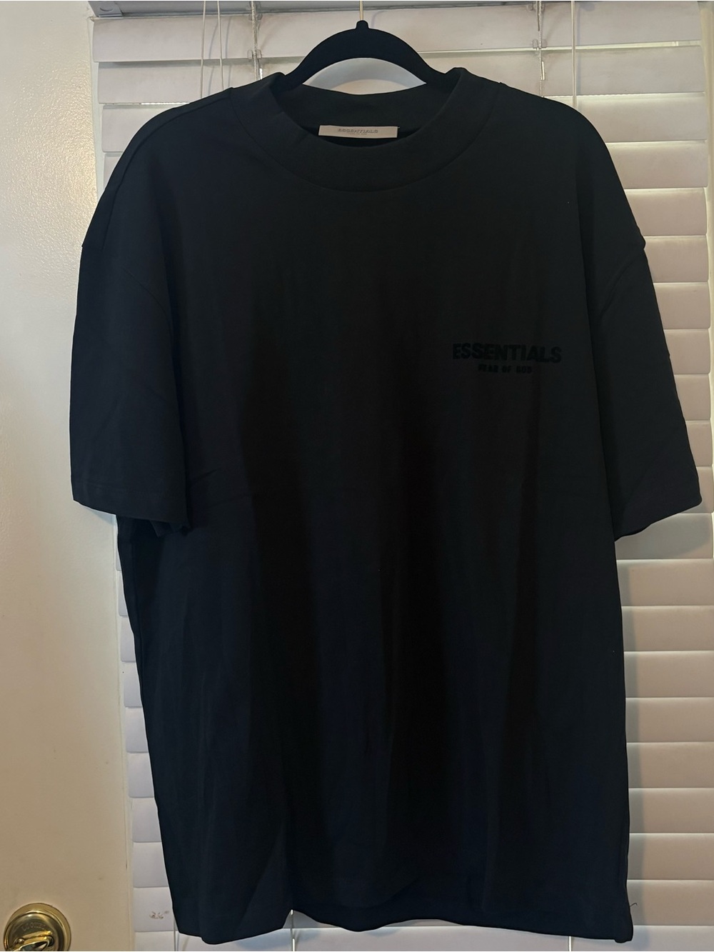 Fear Of God Essentials Oversized Boxy T Shirt Light Black Medium Streetwear Tee